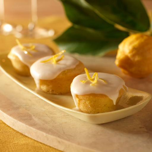 Mini Summer Squash Cupcakes with Lemon Glaze